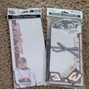 Vintage NASCAR Magnetic Memo Pads and Notepad Set Of The Beloved Intimidator